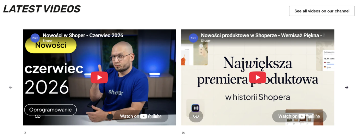 Wideo slajder
